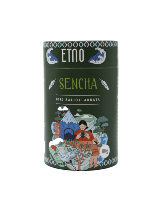 Zaļā tēja Sencha, Etno, beramā, 80 g