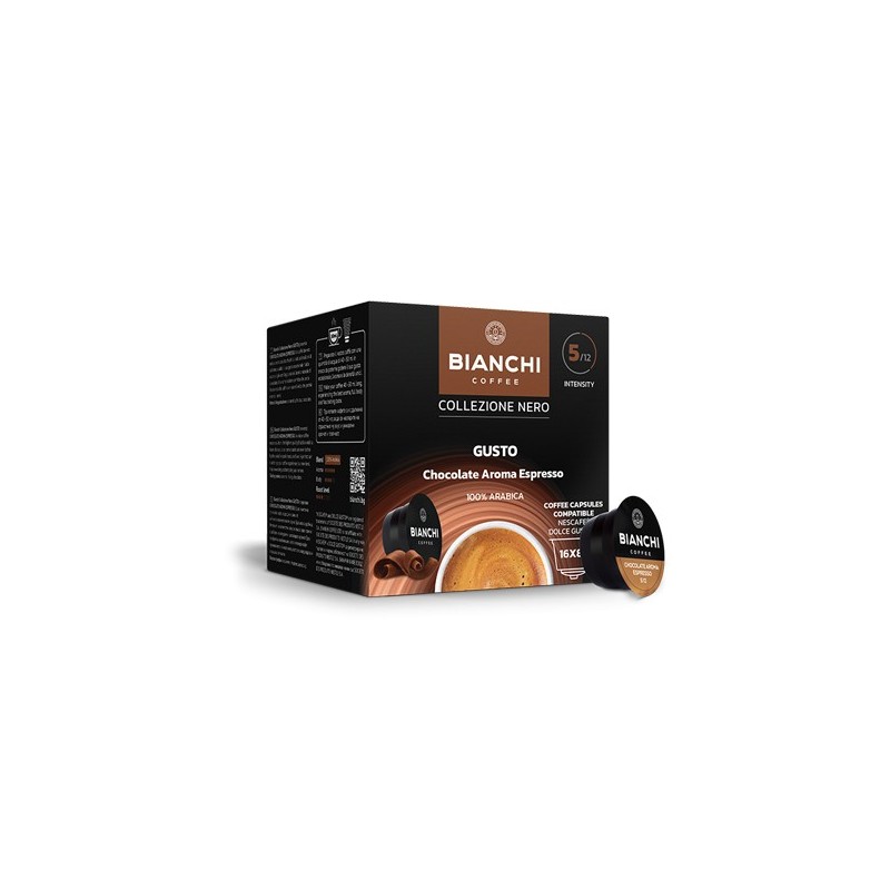 Nero Gusto Choco Aroma, kafijas kapsulas Dolce Gusto®, BIANCHI, 16 gab.