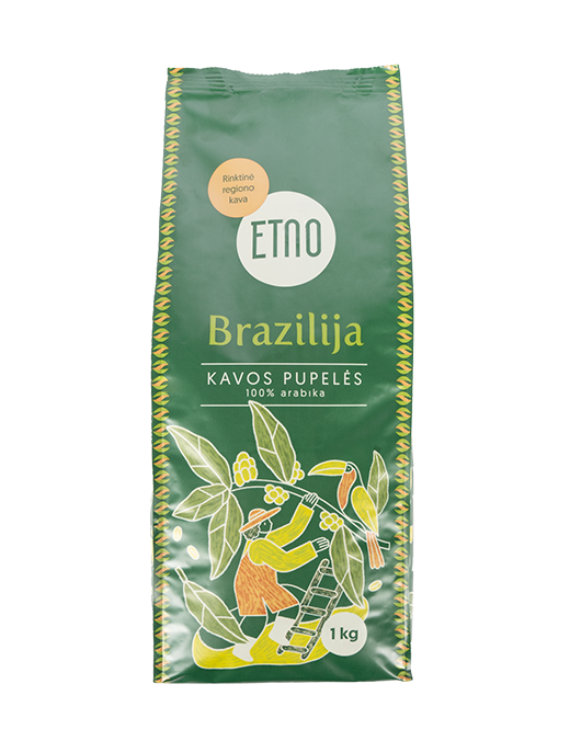 Kafijas pupiņas BRAZĪLIJA, ETNO, 1 kg Kafijas pupiņas BRAZĪLIJA, ETNO, 1 kg