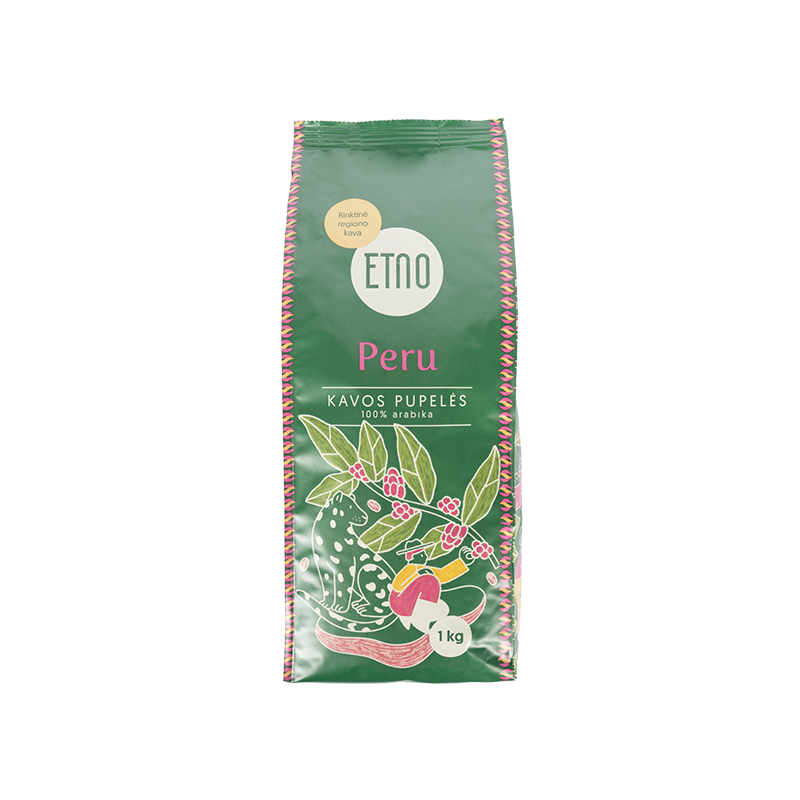 PERU, kafijas pupiņas, ETNO, 1 kg