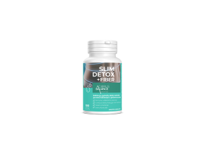 Slim detox fiber, šķiedrvielu kapsulas zarnām, 100 gab.