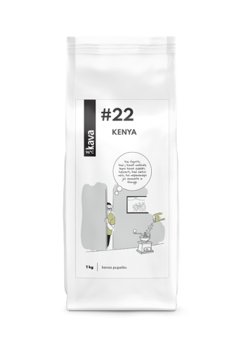 Grauzdētas kafijas pupiņas Kava96 Nr.22, KENYA (AA), 1 kg