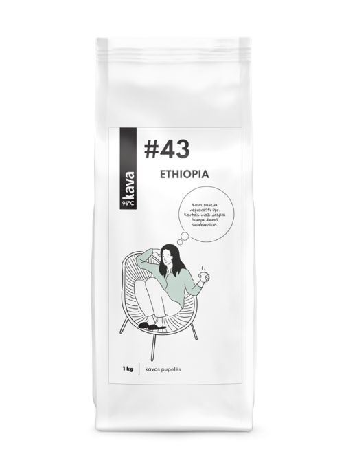 Skrudintos kavos pupelės KAVA96 Nr.43, ETHIOPIA (Yirgacheffe grade 2) Skrudintos kavos pupelės KAVA96 Nr.43, ETHIOPIA (Yirgacheffe grade 2)