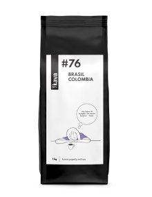 Grauzdētas kafijas pupiņas Kava96 Nr.76, MIX (Brasil Mogiana NY2, Colombia Supremo)