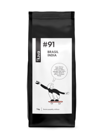 Grauzdētas kafijas pupiņas Kava96 Nr.91, MIX (Brasil NY2 Moggiana, India Robusta Cherry AB)
